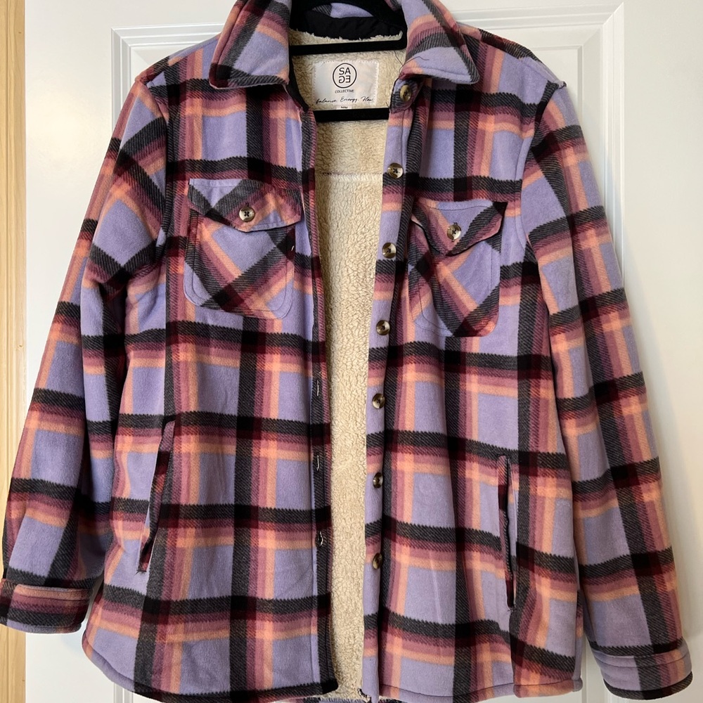 Women’s fleece lined shacket